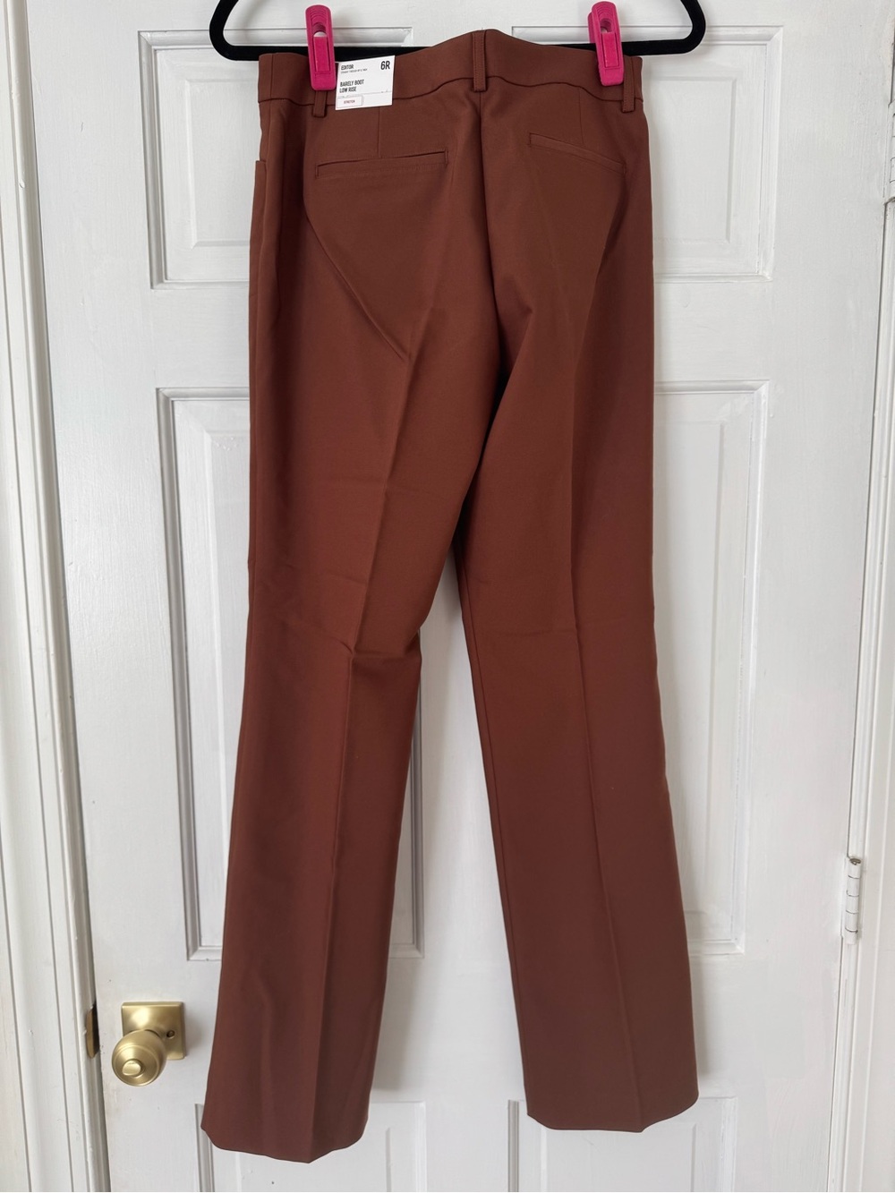 Women’s Brown Dress Pants - Classic Straight Fit